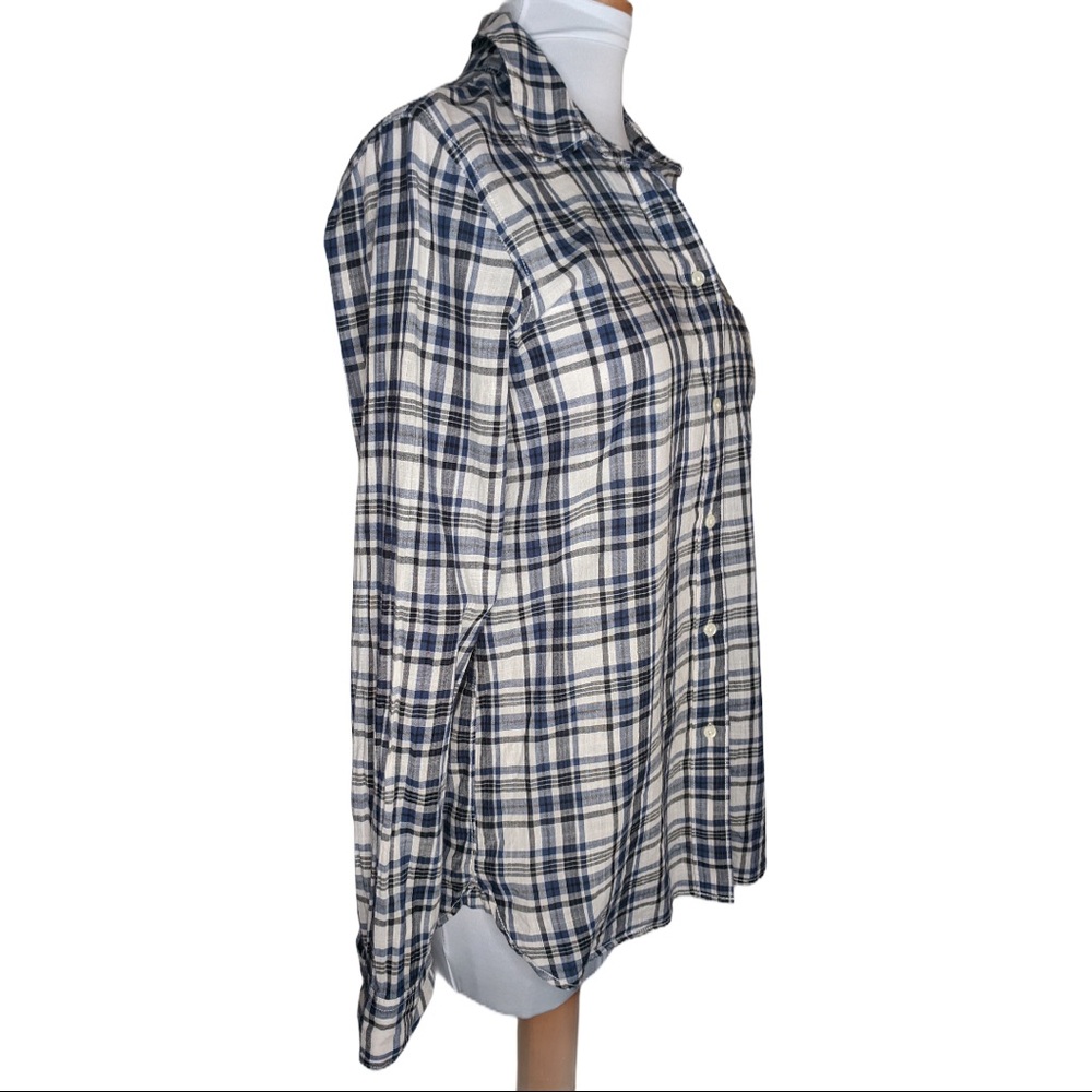 Madewell Slim Ex Boyfriend Coltrane Plaid Shirt - Picture 3 of 6